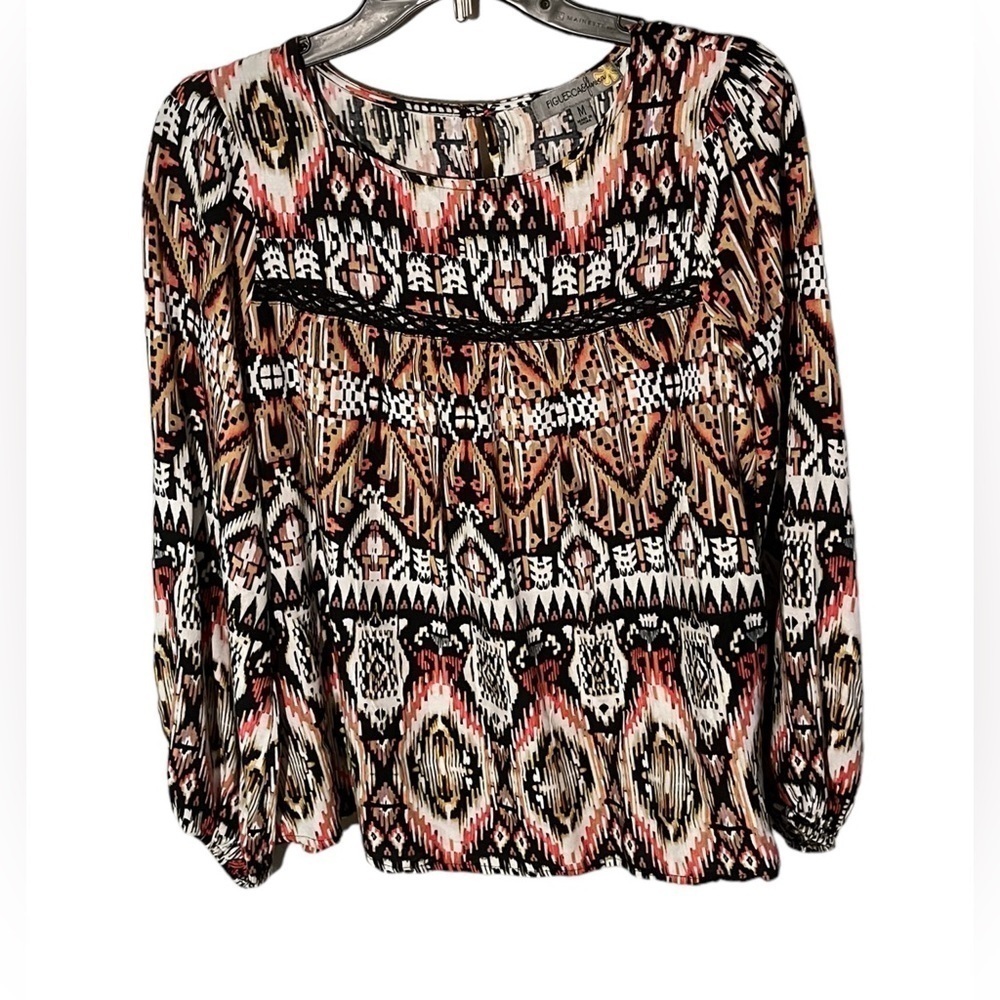 Figueroa & Flower Women’s 100% Rayon Peasant Top